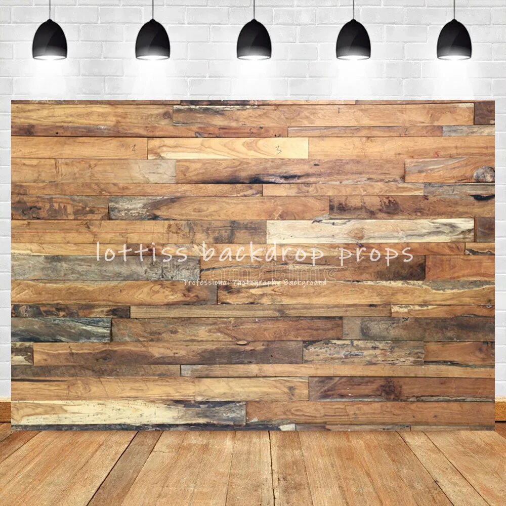 Brown Wood Planks Floor Photography Backdrops Adult Portrait Party Photocall Dark Damaged Wooden Boards Wall Background