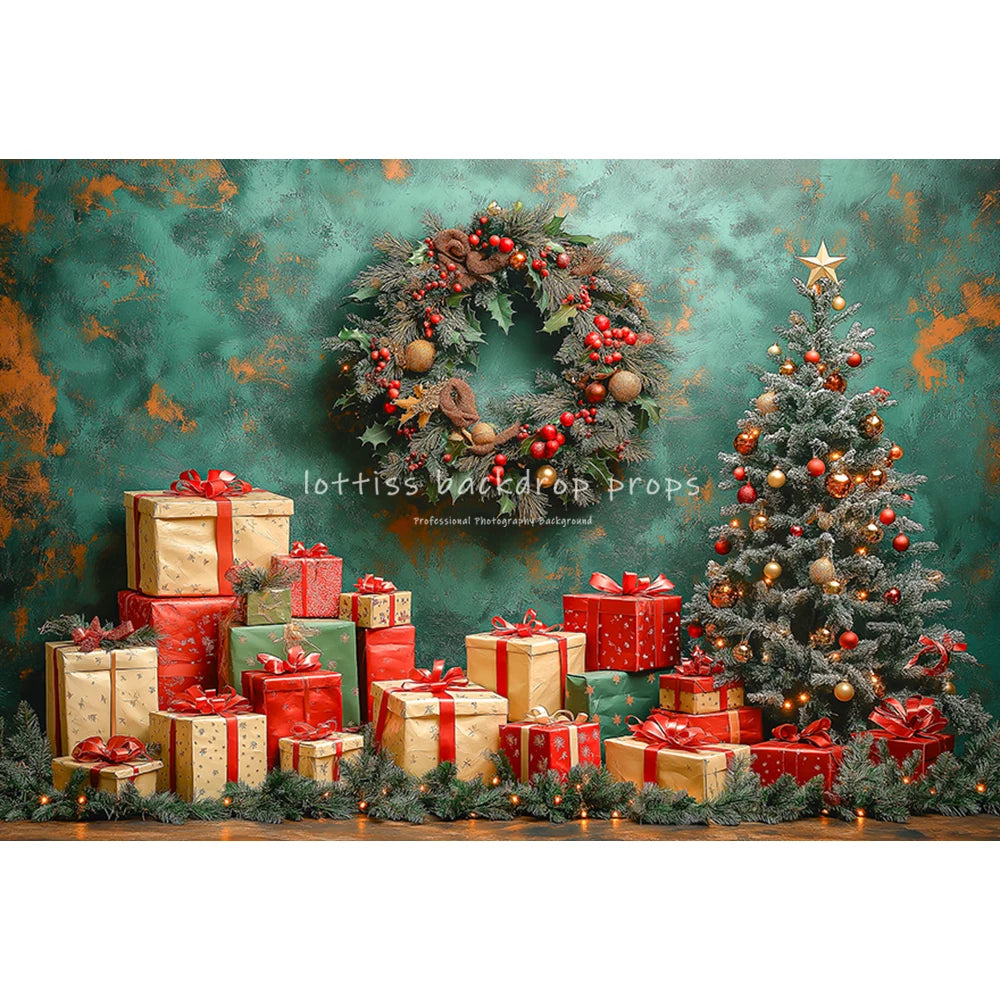 Winter Pine With Snowflake Street Backdrops Kids Adult Photography Child Baby Snowy Country Streets Lamp Camping Backgrounds