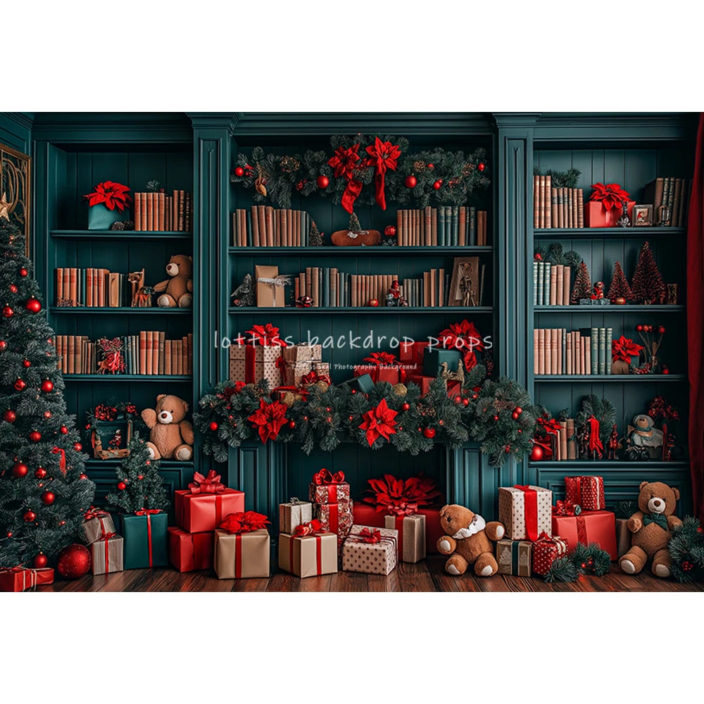 Christmas Cabinet Backdrops Kids Adult Photography Child Baby Photocall Decors WInter Photocall Xmas Backgrounds