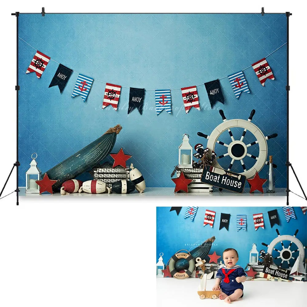 Underwater Photography Backdrop Kids Baby Cake Smash Photocall Decors Sea Life Child Adult Birthday Studio Backgrounds