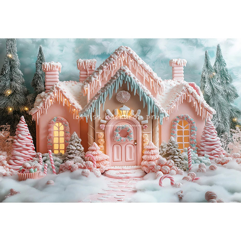 Christmas Pine Trees Winter Snowy Country Backdrops Kids Adult Photography Child Photocall Snowflake Country Entrance Background