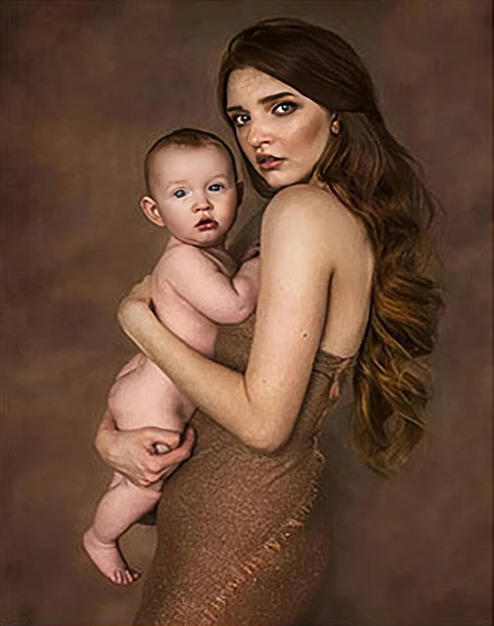 Brown Solid Color Backdrops Pregnant Woman Portrait Adult Child Photography Girl Photocall Photostudio Abstract Background