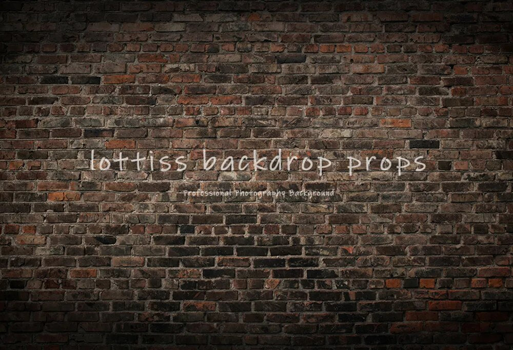 Dark Red Brick Wall Photography Backdrop Old Brown Brick-wall Wallpaper Adult Portrait Baby Child Birthday Decor Background