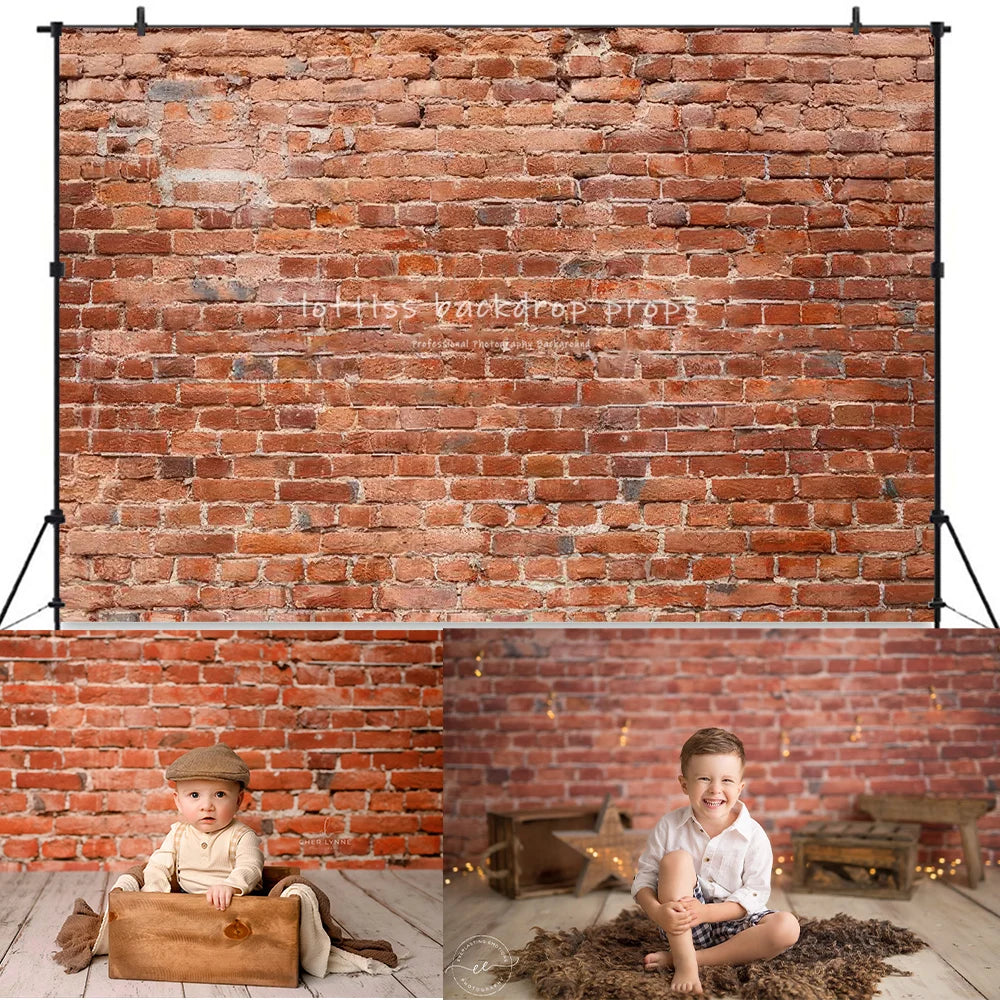 Red And White Brick Wall Backdrops Kids Adult Photography Child Baby Photocall Decors Pink Dark Black Brick Wall Backgrounds