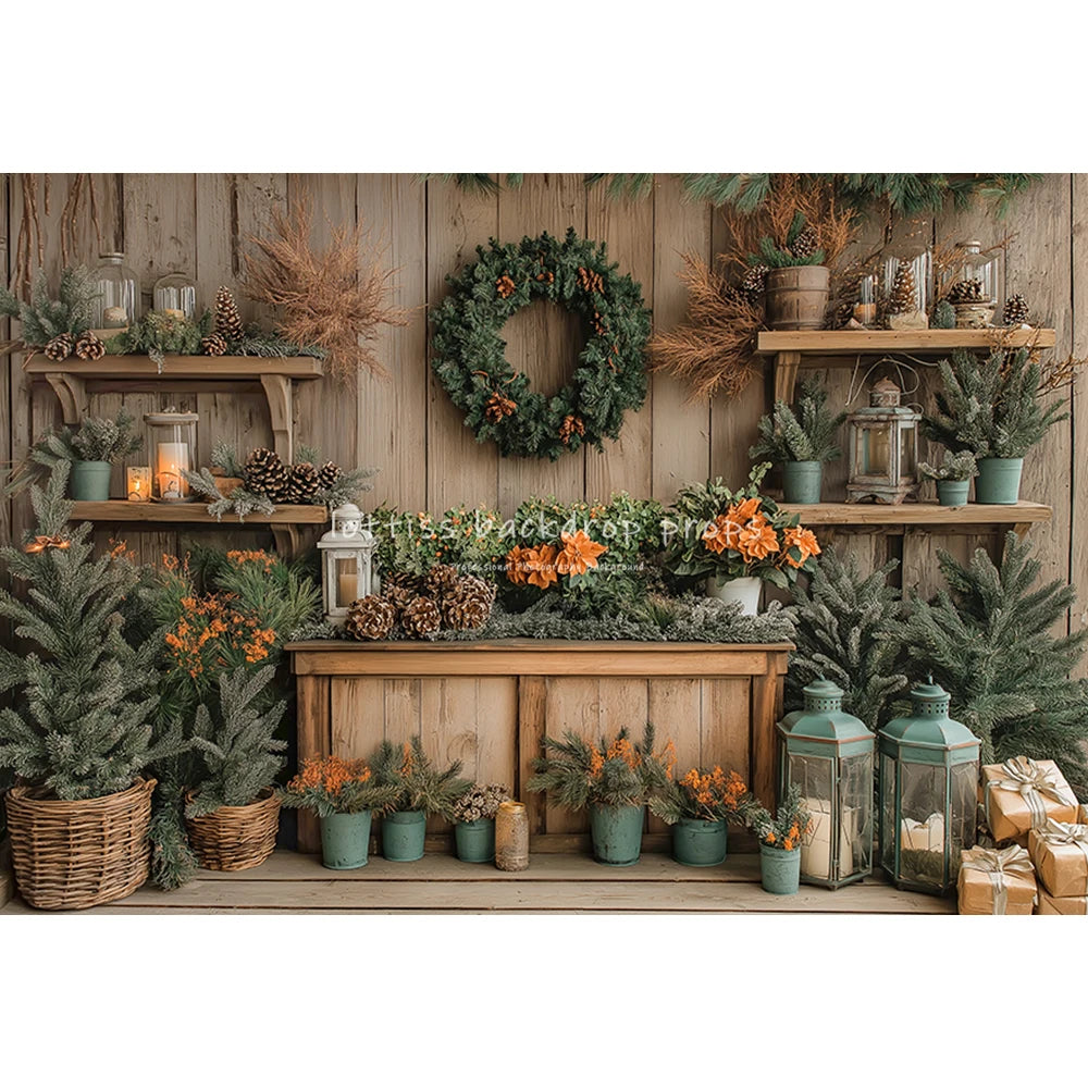 Christmas Streets Bicycle Cottage Backdrops Kids Adult Photography Props Child Photocall Winter Window Snowflake Backgrounds