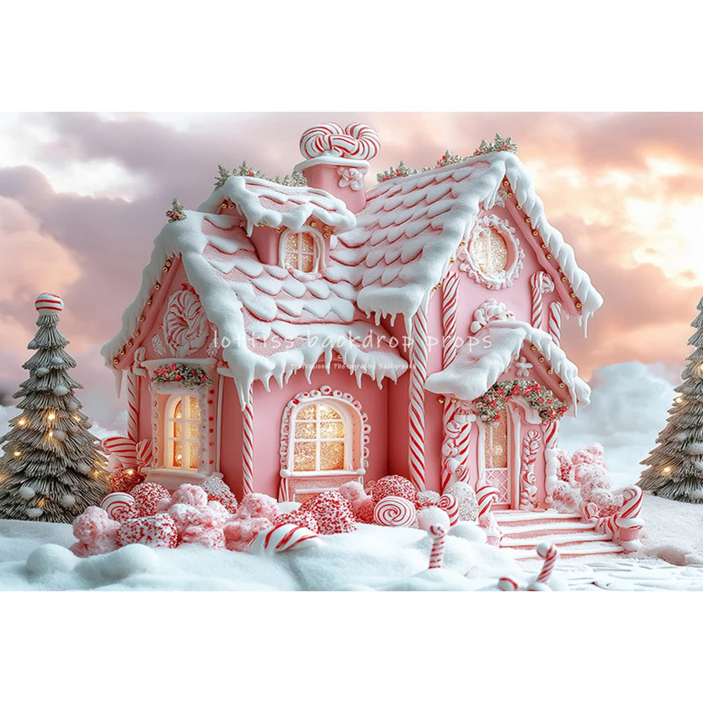 Christmas Pine Trees Winter Snowy Country Backdrops Kids Adult Photography Child Photocall Snowflake Country Entrance Background
