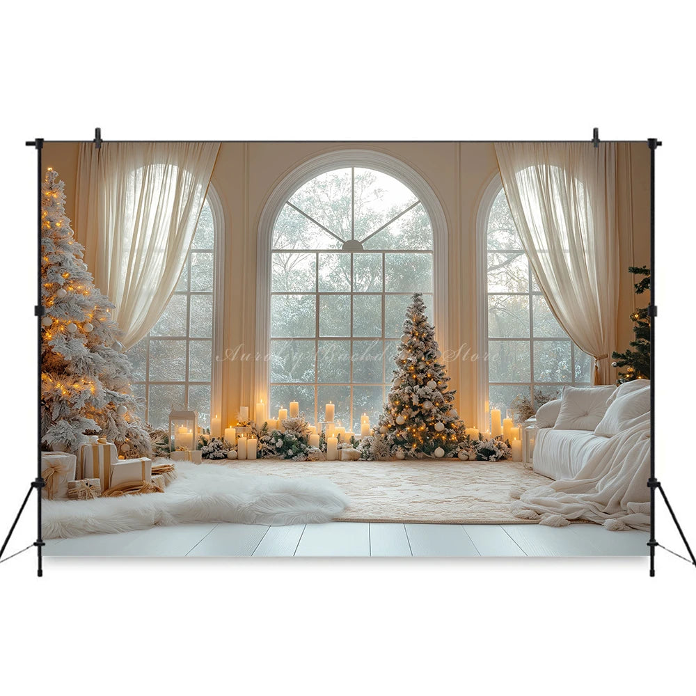 Wide Arched Window With Large Panes Photography Backdrop Baby Kids Portrait Family Party Photocall Photograhy Background