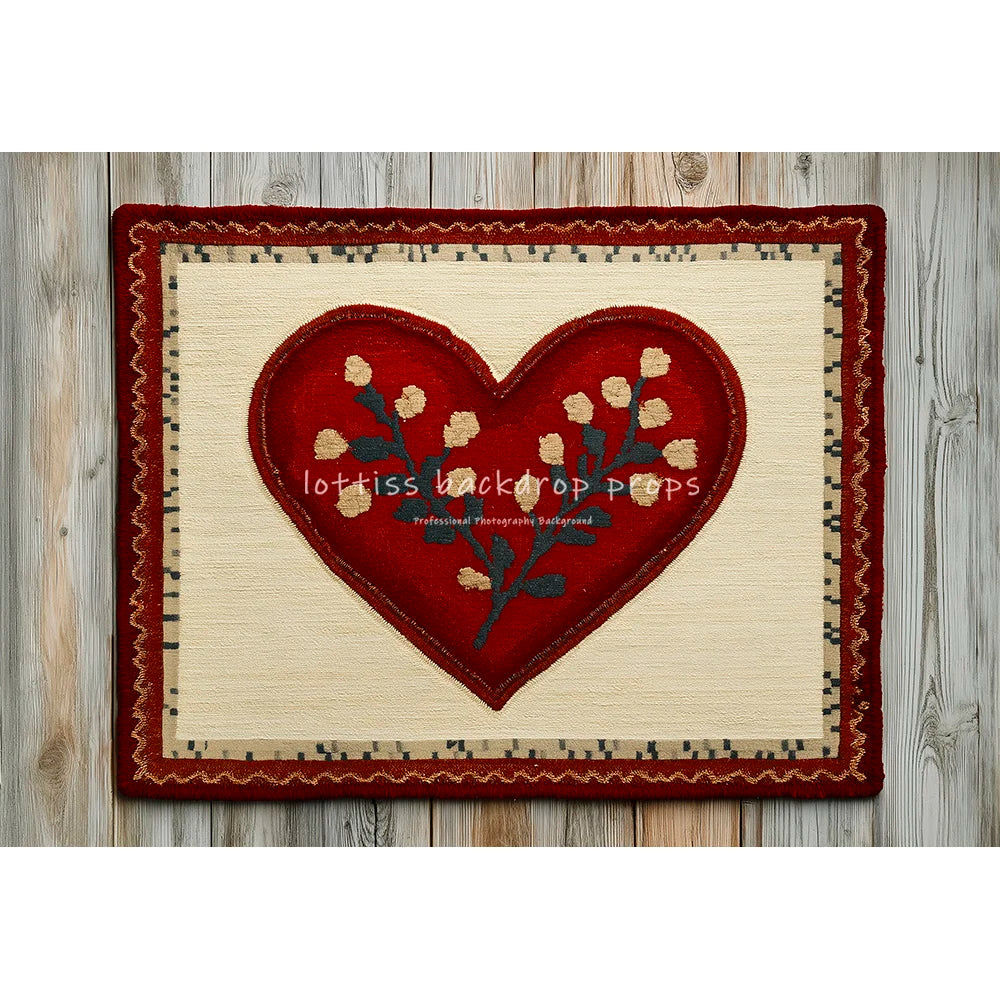 Valentine's Day Kitchen Backdrops Kids Lover Photography Red Heart Rose Decors Child Baby Photocall Cooking Cupboard Backgrounds