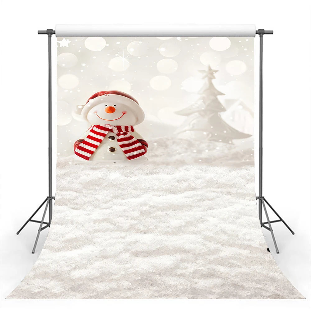 Snowy Spruce Forest Winter Backdrop Baby Kids Portrait Family Party Photocall Photograhy Background Studio Decors