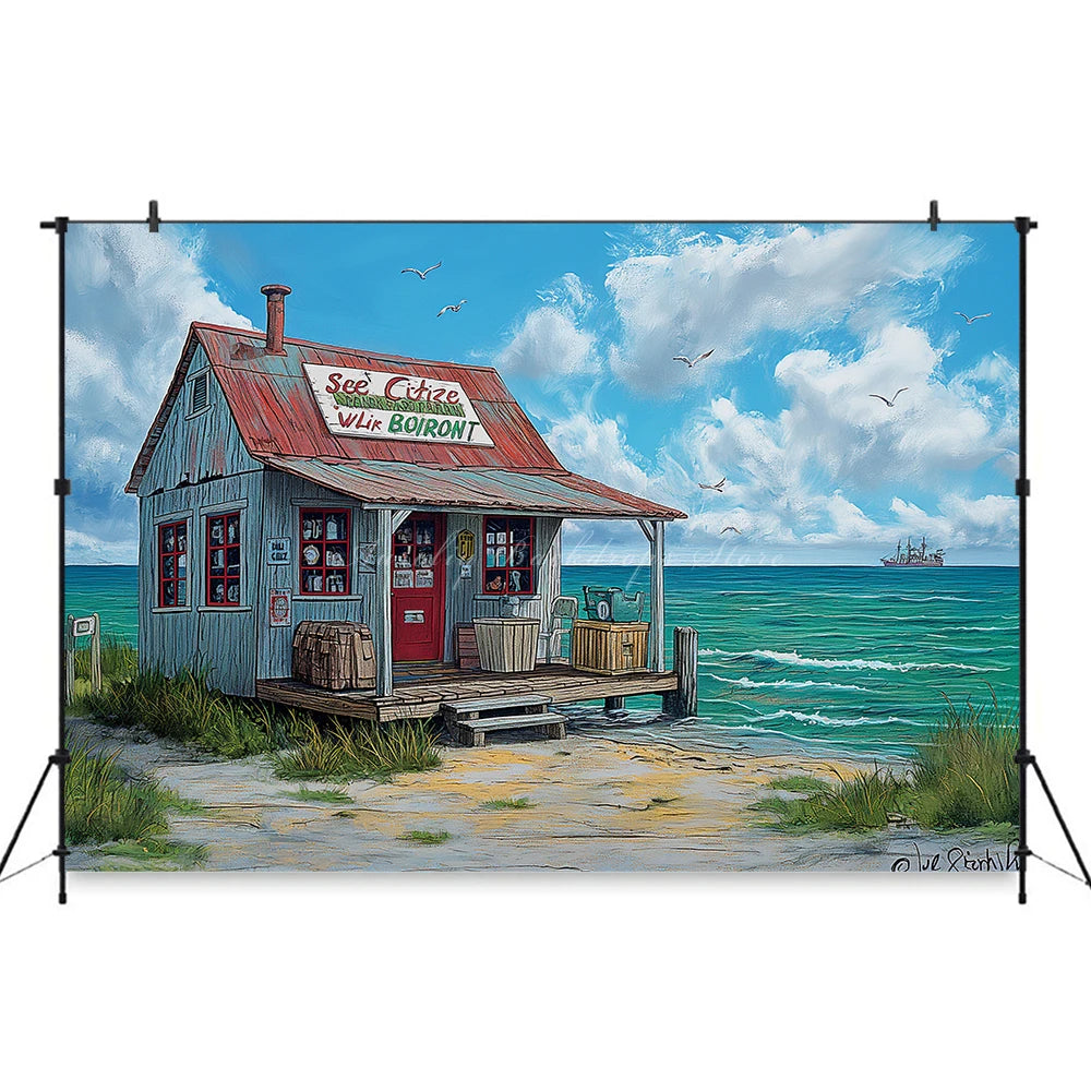 Summer Sunset Wooden House Photography Backdrop Kids Baby Cake Smash Photocall Decors Child Adult Birthday Party Backgrounds