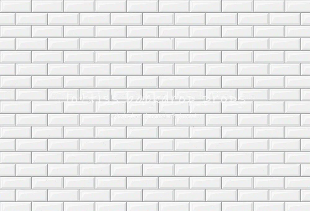 White Brick Wall Backdrops Old Bricked Brick-wall Wallpaper Kids Pregant Portrait Adult Birthday Decor Photography Background