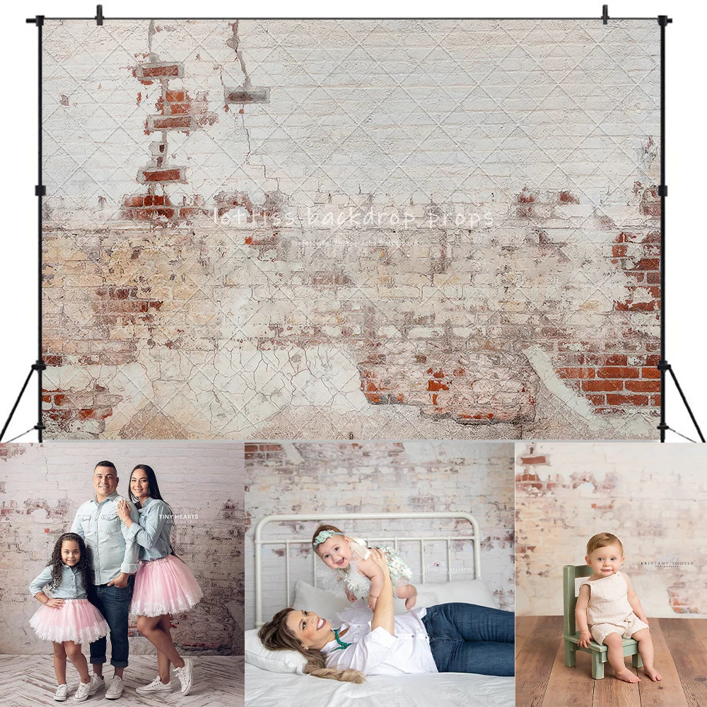 Red And White Brick Wall Backdrops Kids Adult Photography Child Baby Photocall Decors Pink Dark Black Brick Wall Backgrounds