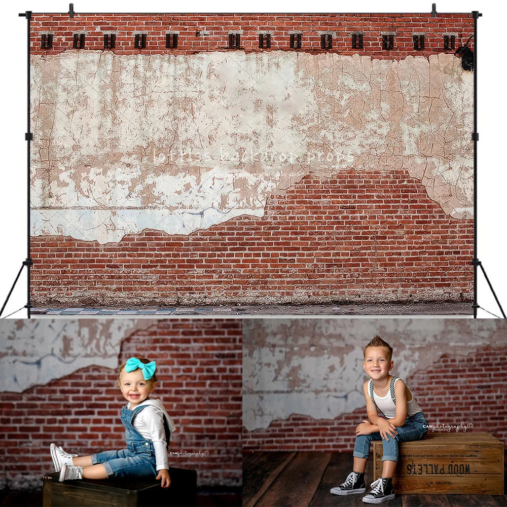 Red And White Brick Wall Backdrops Kids Adult Photography Child Baby Photocall Decors Pink Dark Black Brick Wall Backgrounds