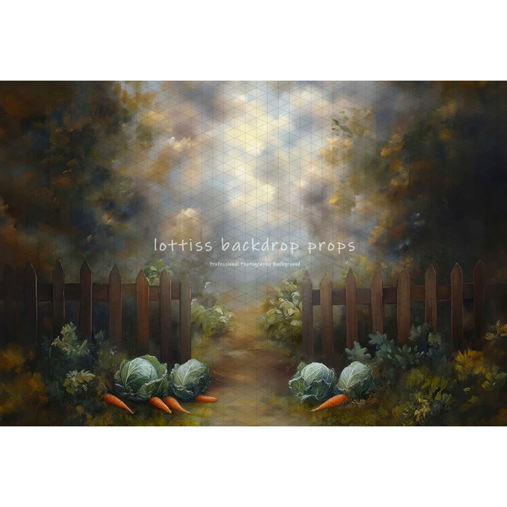 Easter Bunny Garden Backdrops Kids Baby Photography Child Adult Photocall  Eggs Floral Carrots Barn Rustic Door Backgrouds