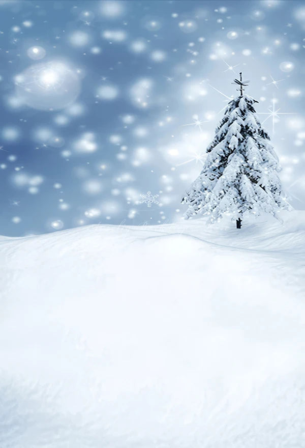 Snowy Spruce Forest Winter Backdrop Baby Kids Portrait Family Party Photocall Photograhy Background Studio Decors