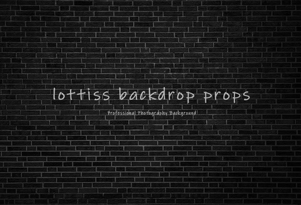 Black Brick Wall Backdrops Series-Two For Photography Kids Portrait Adult Birthday Decor Old Broken Brick-wall Background